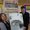 Dea presenting art to Martin Wilson School 9th July 2012